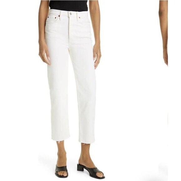Re/Done '70s Stovepipe High Waist Slim Ankle Jeans, New Size 29